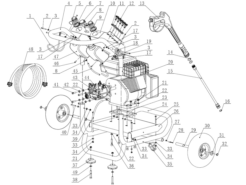 Simoniz 039-8593 power washer parts